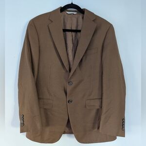 Samuelsohn Pure Cashmere Tan to Light Brown Sport Coat Paisley Lined 38S